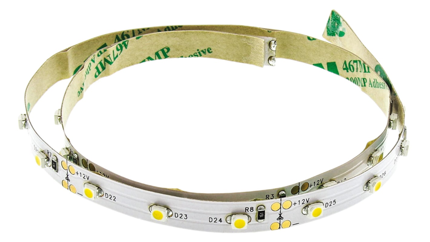 LED pásky, řada: ZFS, počet diod LED/metr: 60, 3560K, Bílá, délka pásky: 500mm, 12V, napájení na měřidlo: 4.3W