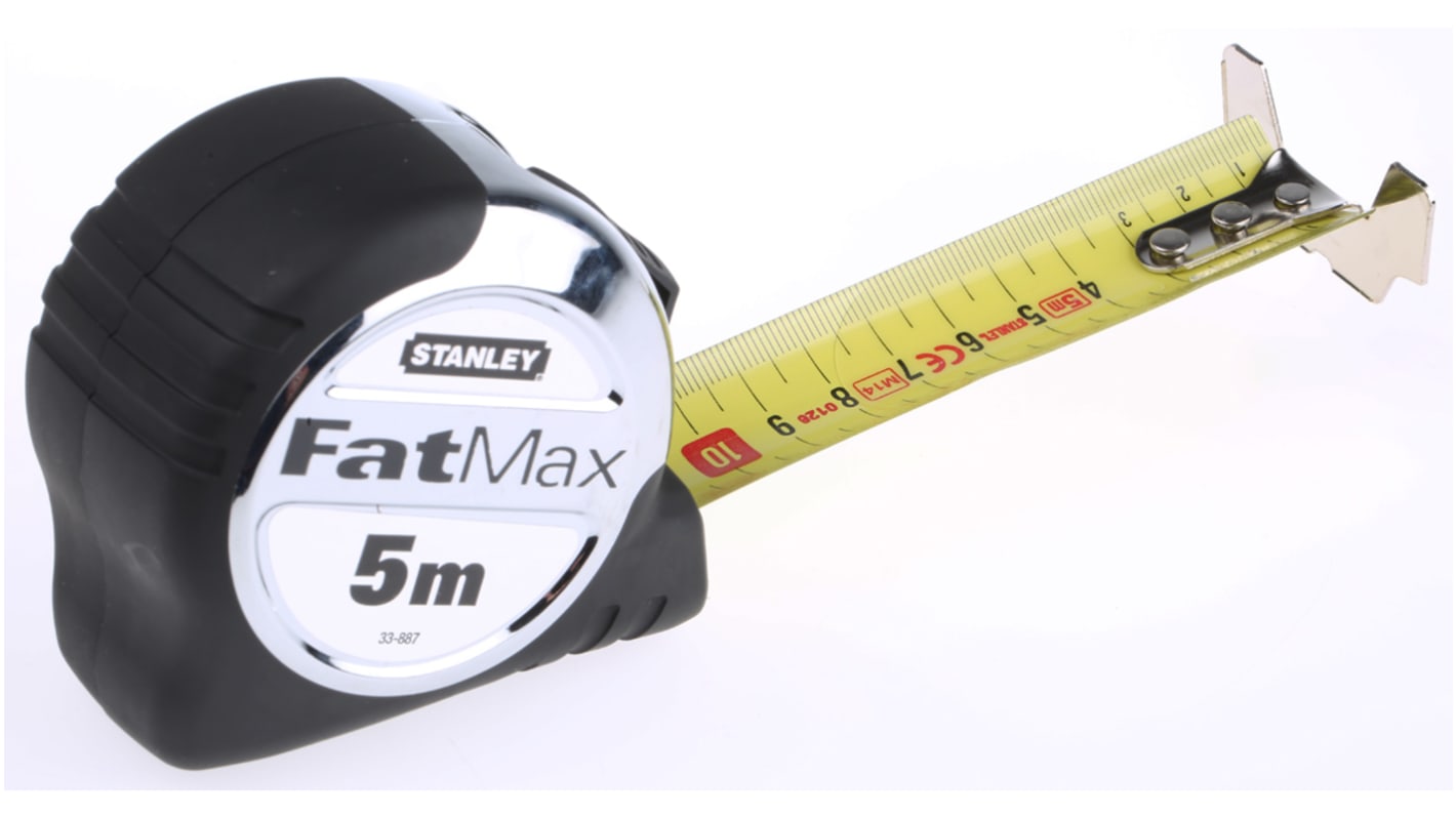 Stanley FatMax 5m Tape Measure, Metric, With RS Calibration