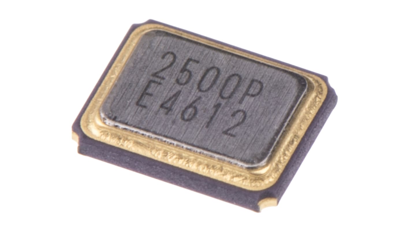 kristály 25MHz, ±50PPM, 4-tüskés, SMD, 3.2 x 2.5 x 0.7mm cikkszám: Epson Q22FA2380019411