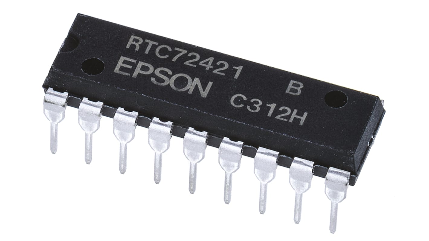 EPSON Echtzeituhr (RTC) Kalender DW:DM:M:Y HH:MM:SS, Parallel Bus THT, PDIP 18-Pin