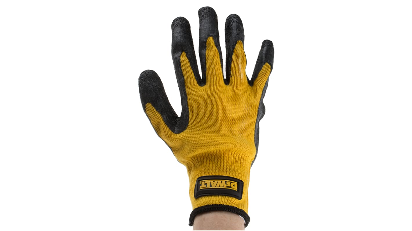 DeWALT Yellow General Purpose Work Gloves, Size 9, Rubber Coating