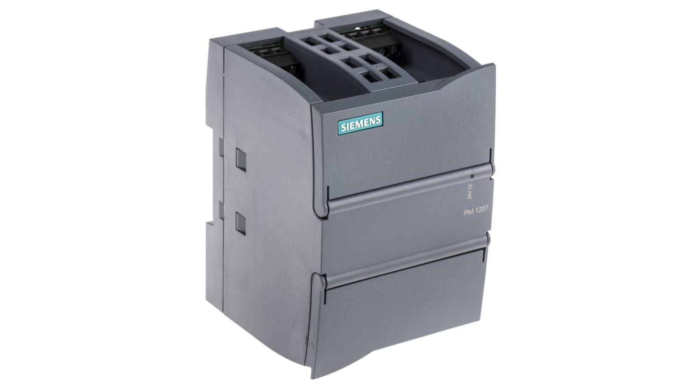 Siemens SIMATIC S7-1200 Switched Mode DIN Rail Power Supply, 85 → 132V ac ac Input, 24V dc dc Output, 2.5A