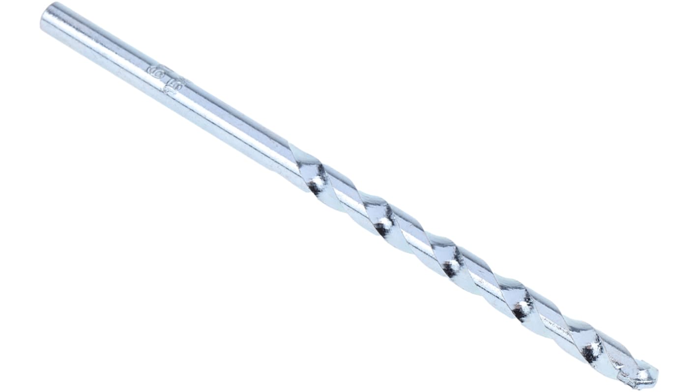 RS PRO Carbide Tipped Masonry Drill Bit, 6mm Diameter, 100 mm Overall