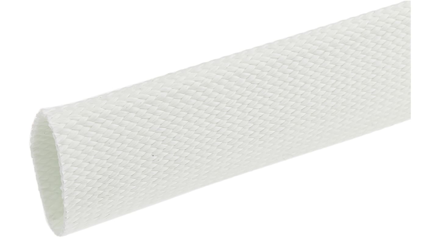 Gaine Tressée 20mm RS PRO, Naturel en Fibre de verre, 5m