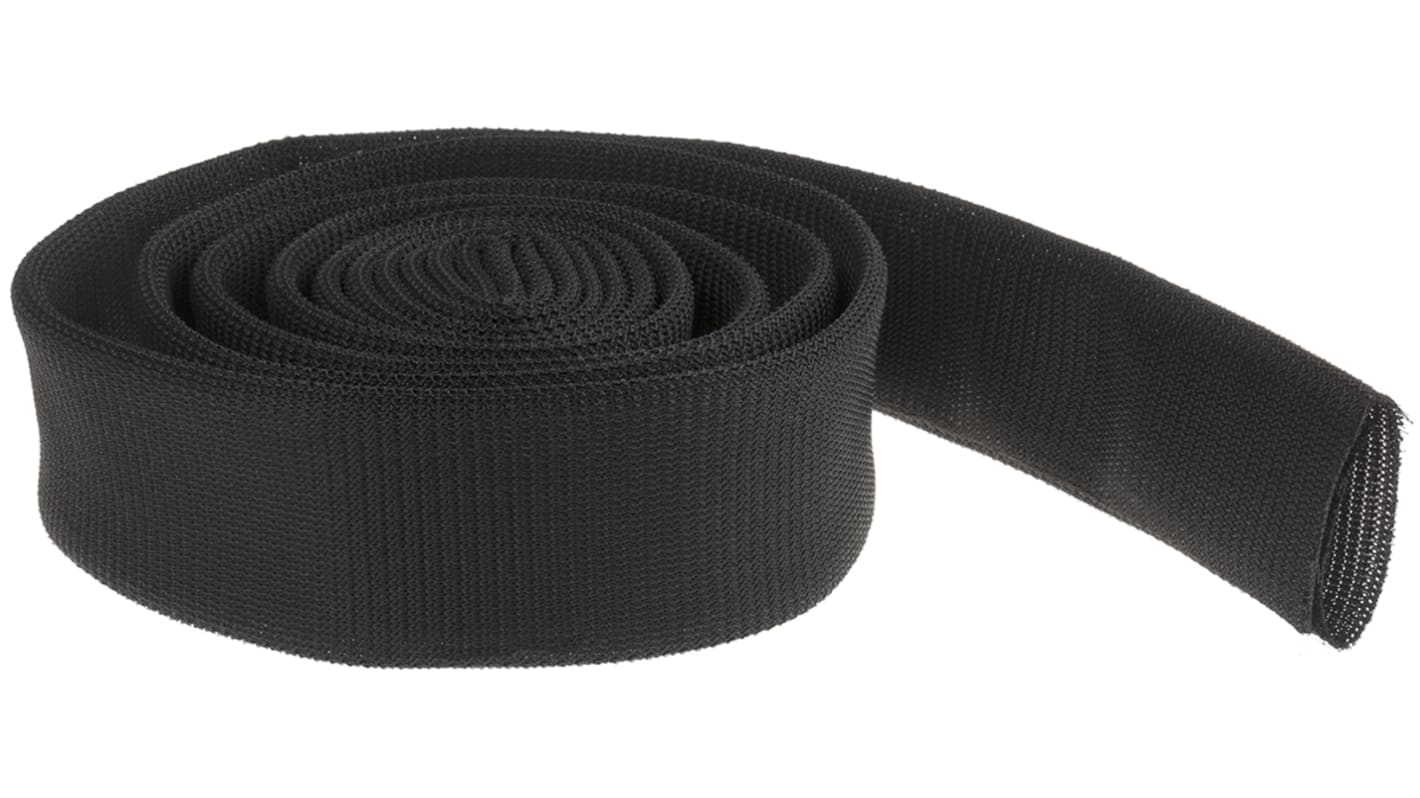 Funda de cable trenzada RS PRO de  de PET Negro, long. 3m, Ø 44mm, blindado