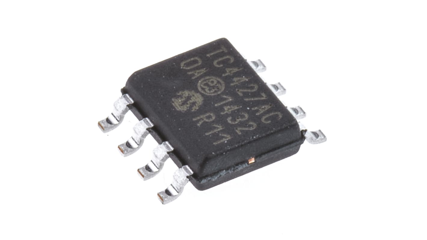 MOSFET kapu meghajtó TC4427ACOA CMOS, TTL, 1,5 A, 18V, 8-tüskés, SOIC N