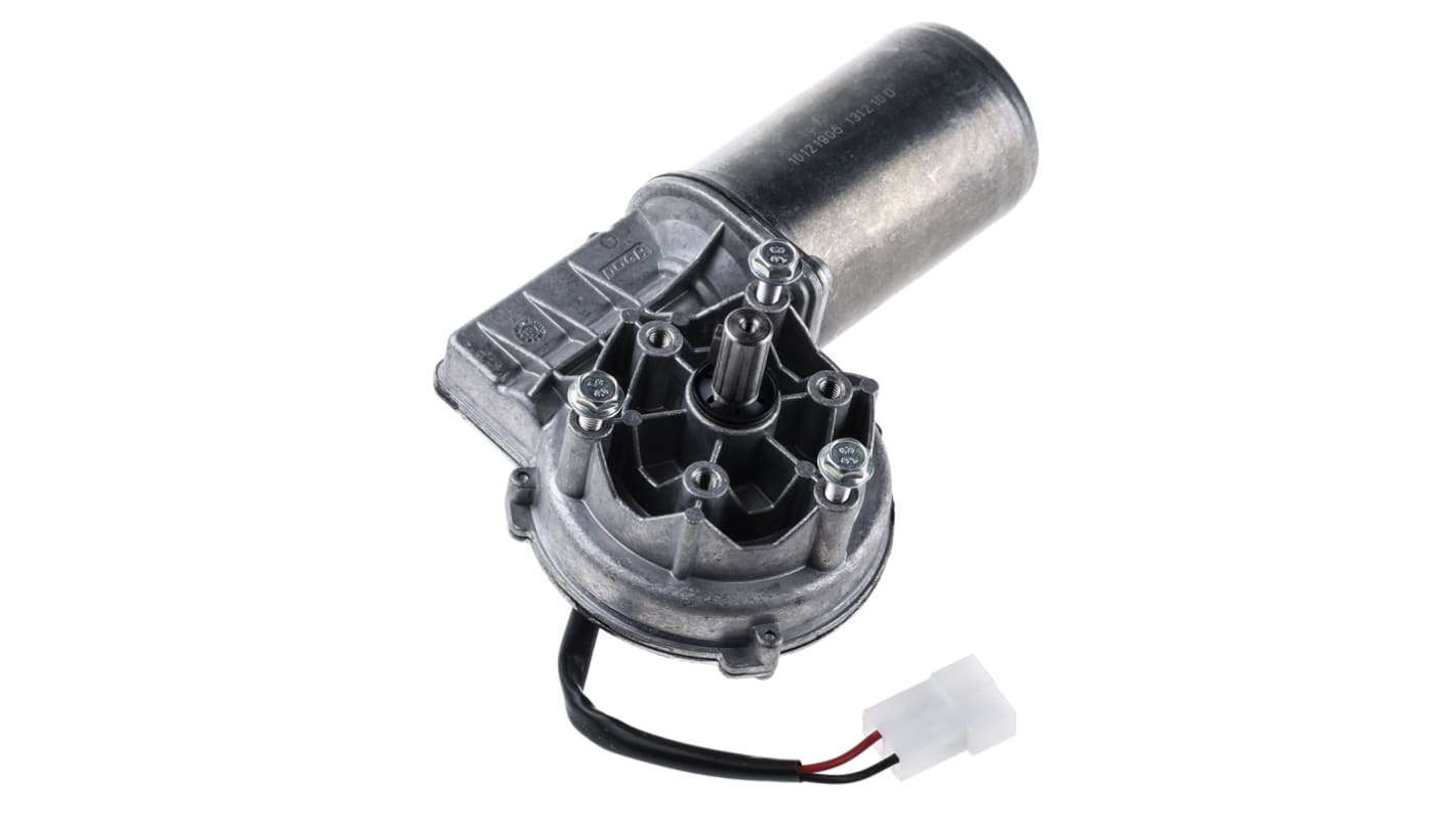 Egyenáramú hajtóműves motor 24 V DC Kefés hajtóműmotor, 85 ford./perc, 28 W, 3,5 A