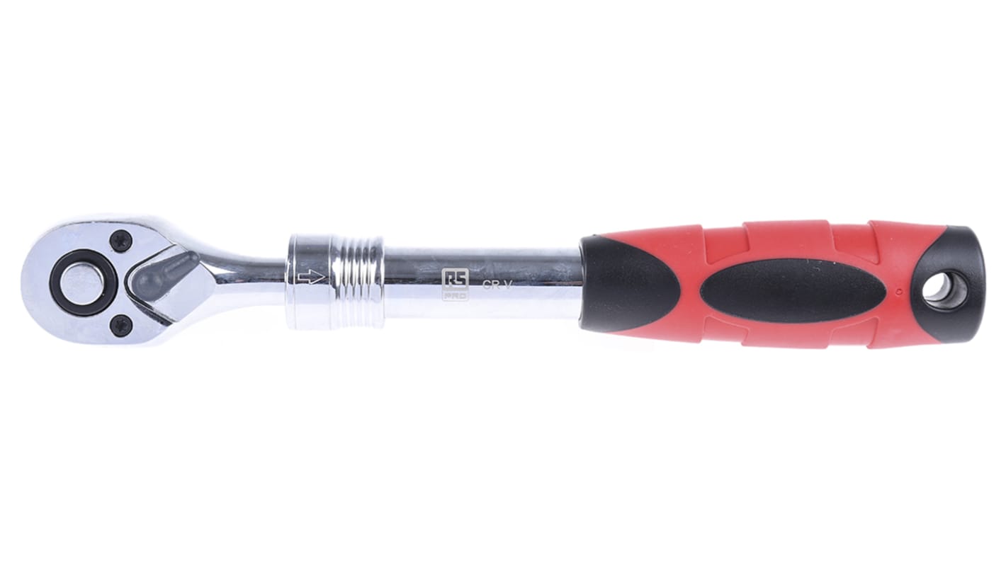 RS PRO 3/8 in Square Ratchet with Extendable Ratchet Handle, 315 mm ...