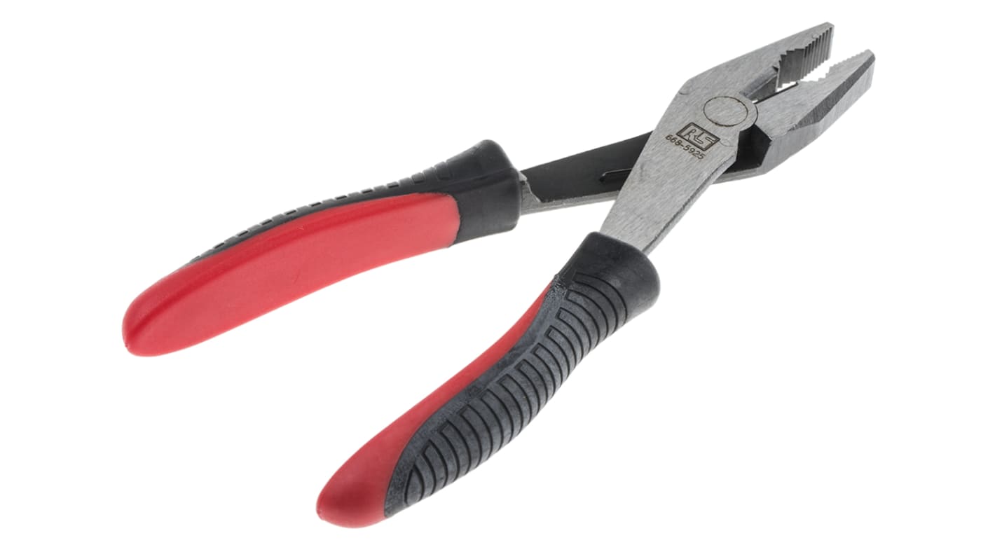 RS PRO Pliers, 180 mm Overall, Straight Tip