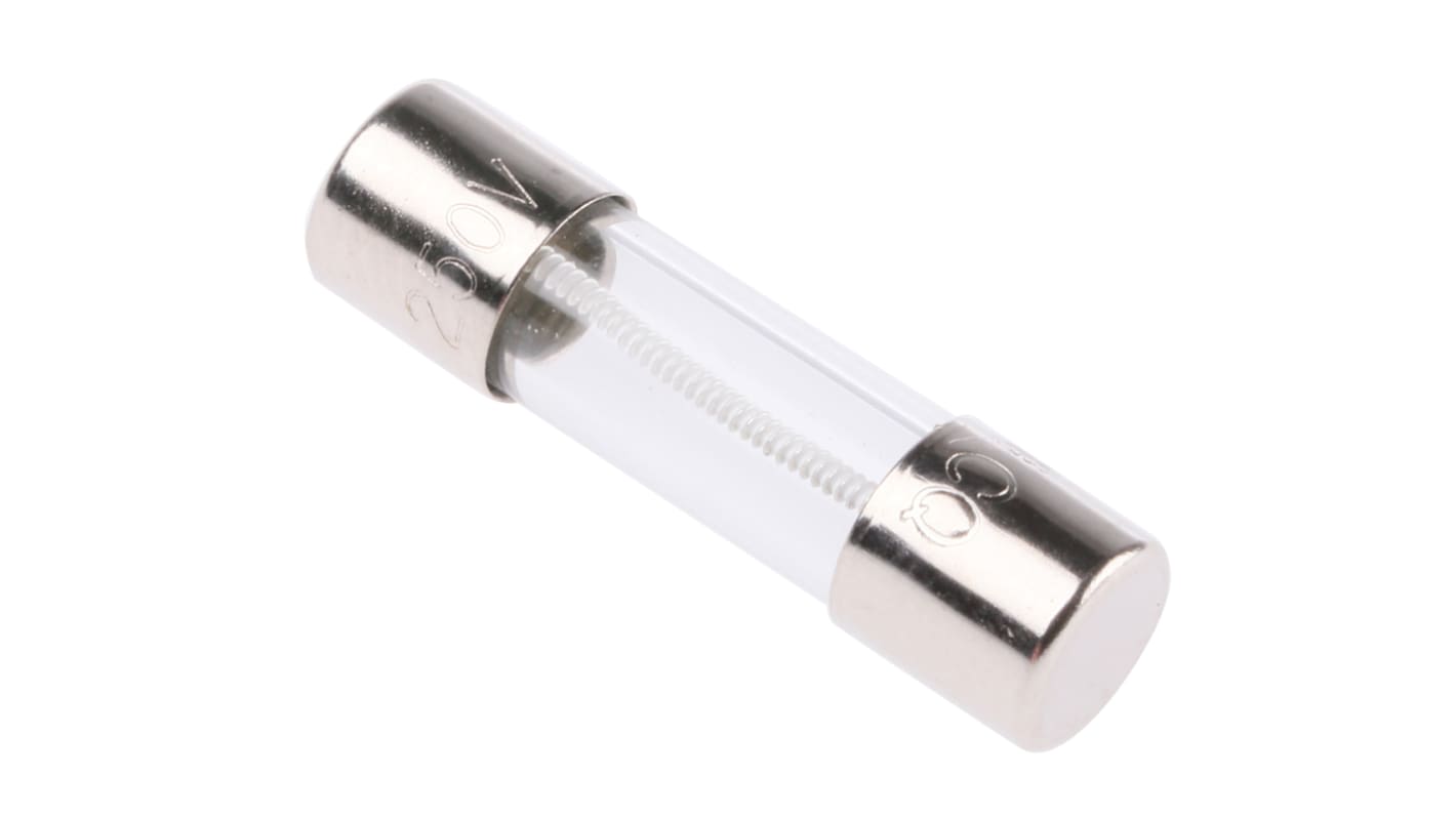 RS PRO 1A T Glass Cartridge Fuse, 5 x 20mm RS