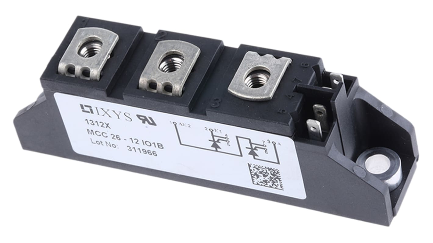 Modulo tiristore doppio  SCR IXYS, TO-240AA, 7 Pin, 32A, 1200V, Montaggio a pannello