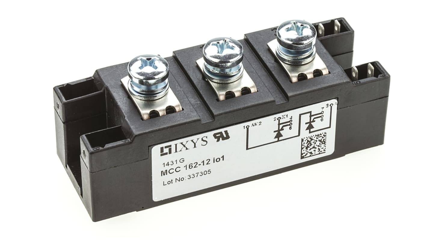 Modulo tiristore doppio  SCR IXYS, Y4 M6, 7 Pin, 190A, 1200V, Montaggio a pannello
