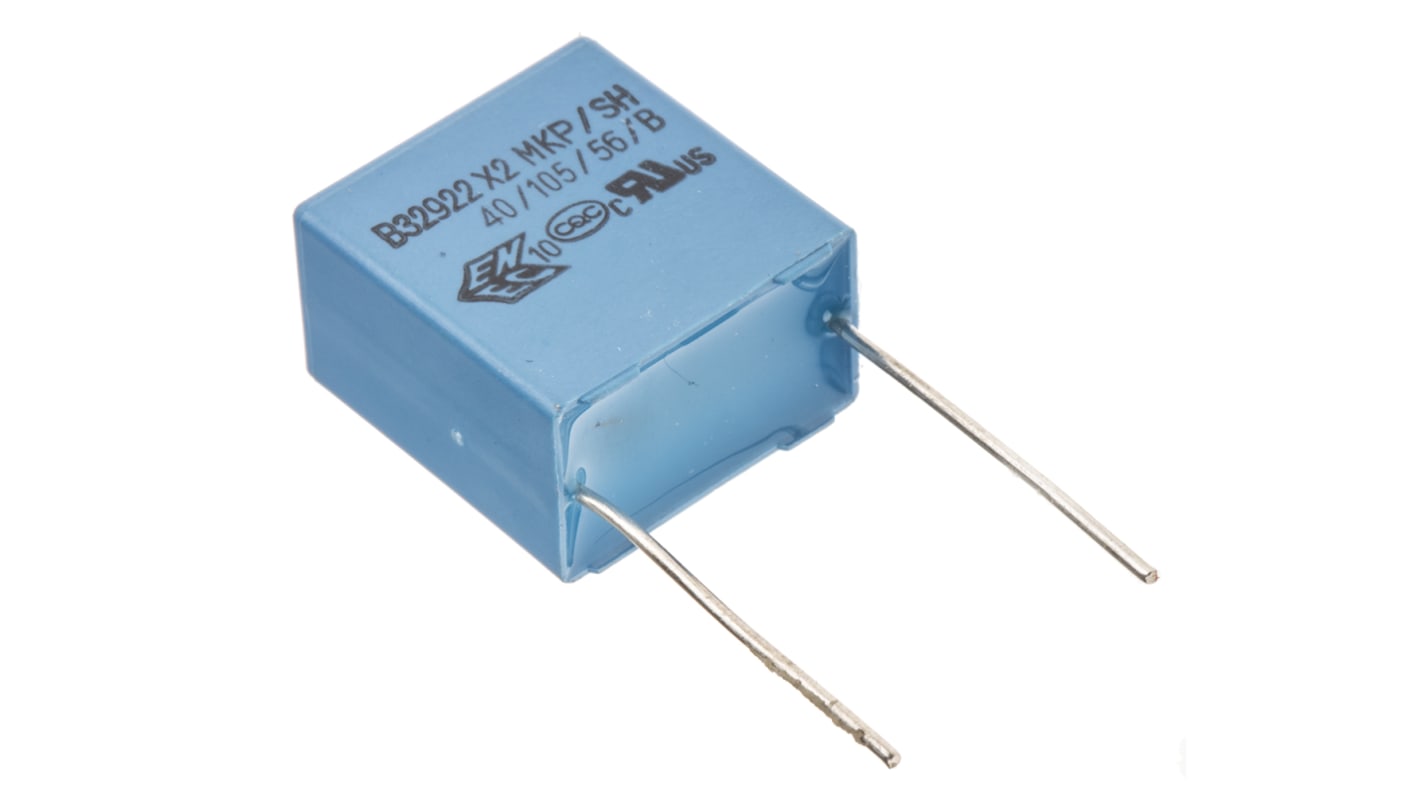 EPCOS B32922C Polypropylene Film Capacitor, 305V ac, ±20%, 680nF, Through Hole