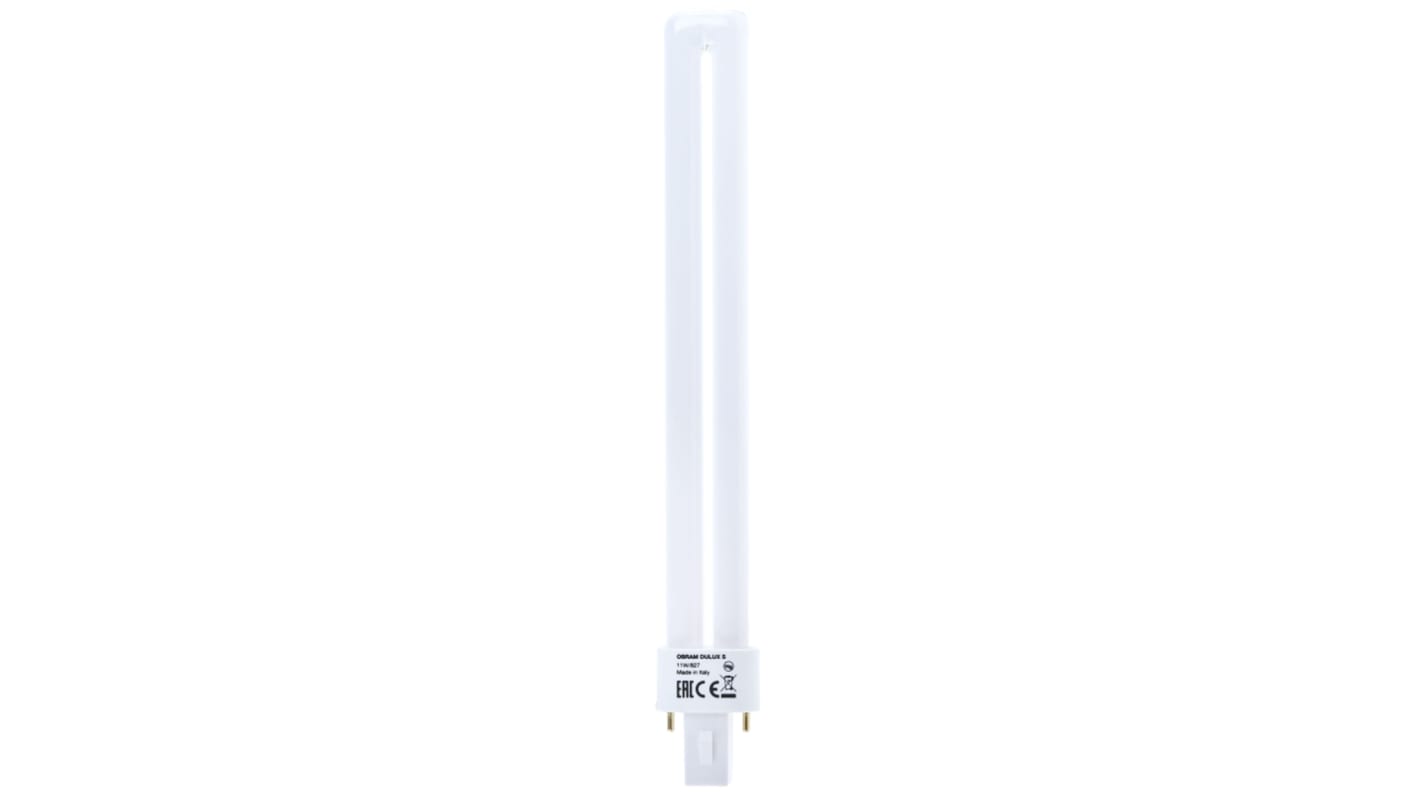 Ampoule fluocompacte G23, 11 W, 2700K, Forme Double tube, Blanc très chaud