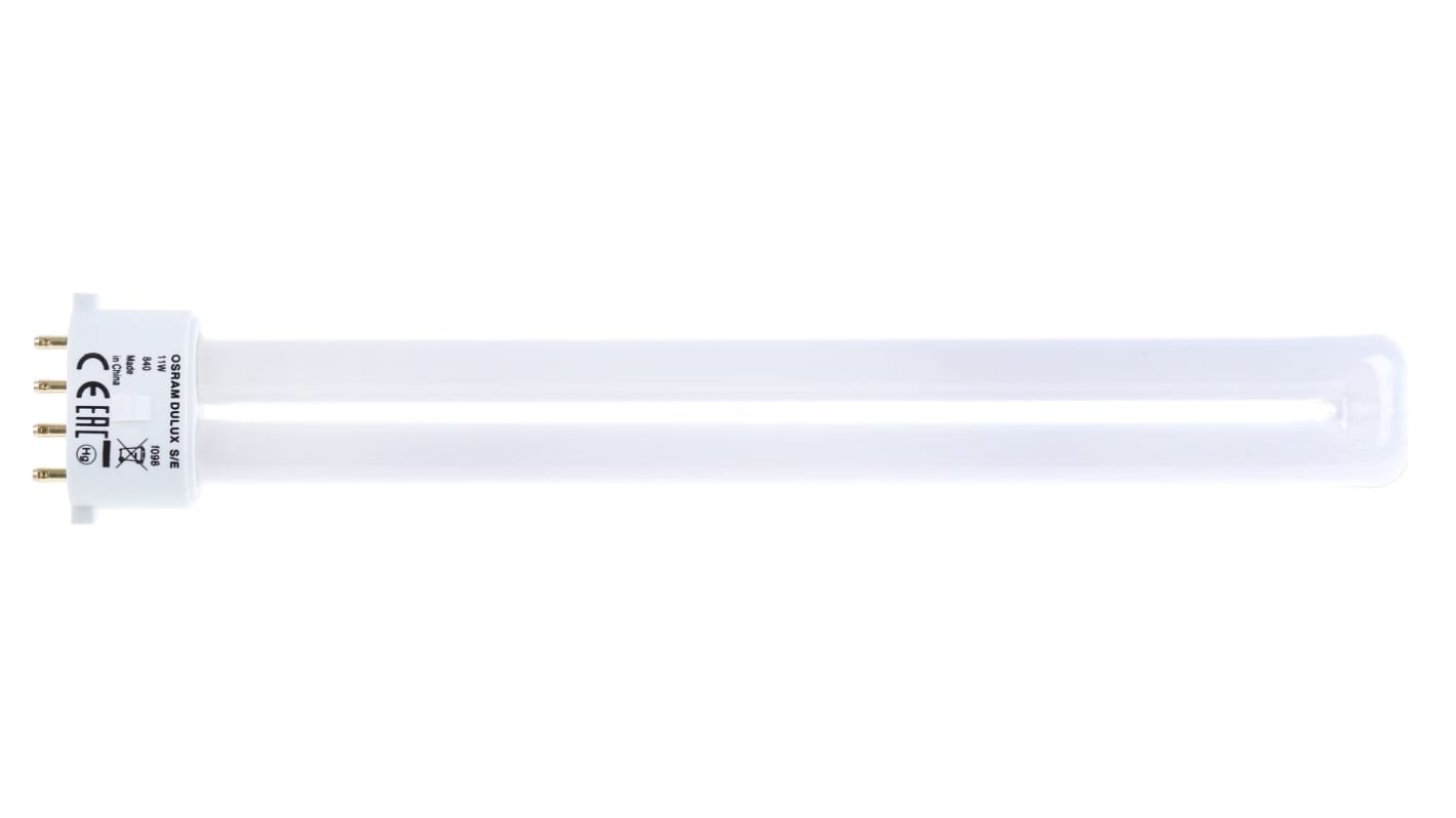 Lampadina fluorescente Osram con base 2G7, 11 W, 4000K (Bianco freddo), Tubo accoppiato