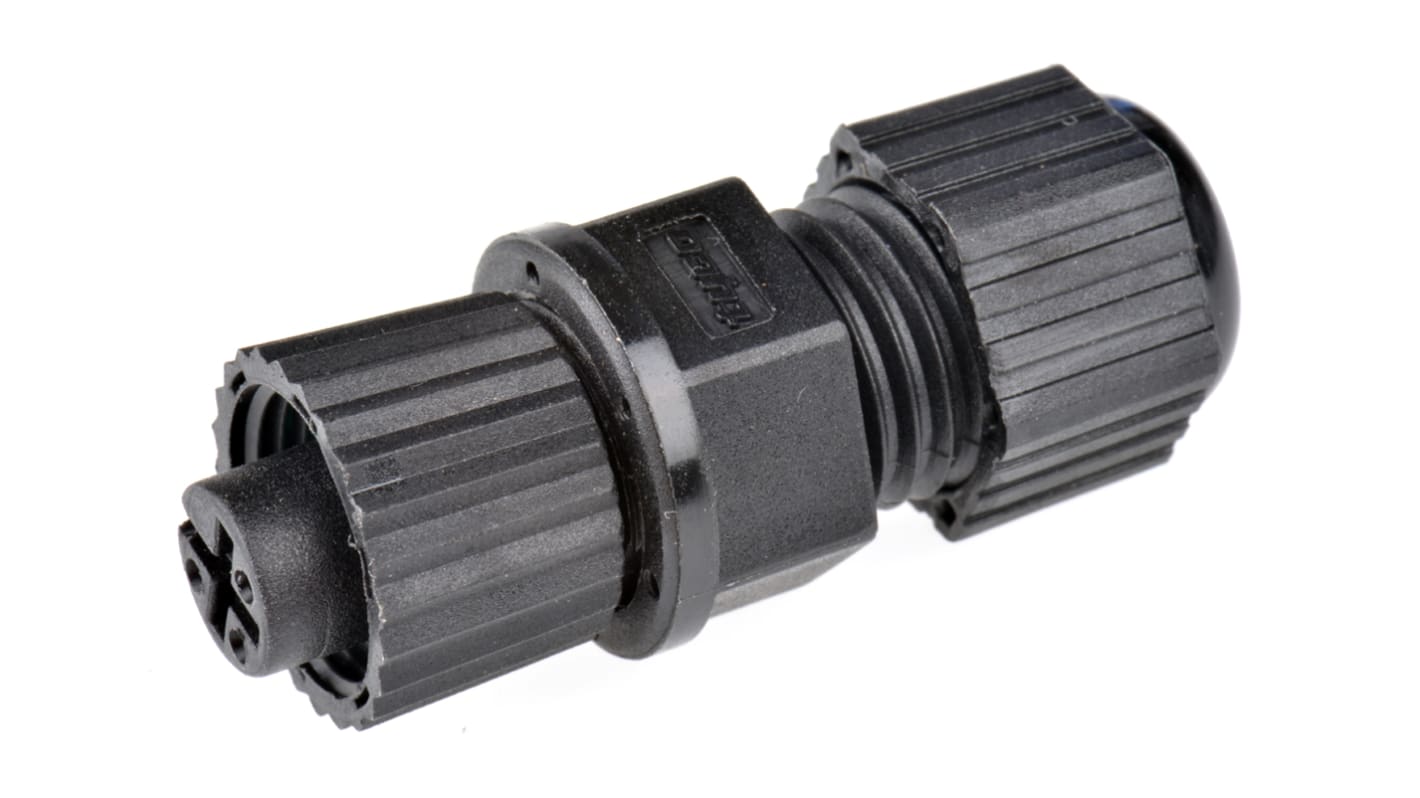 TE Connectivity Connector, 3 Contacts, Cable Mount, M12 Connector, Socket, Female, IP67, M12 Series