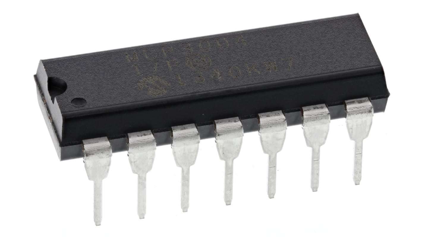 Microchip, Quad 10-bit- ADC 200ksps, 14-Pin PDIP