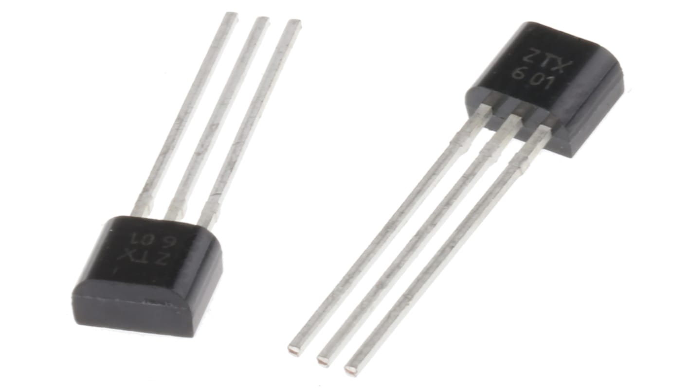 Diodes Inc ZTX601 NPN Darlington Transistor, 1 A 160 V HFE1000, 3Pin