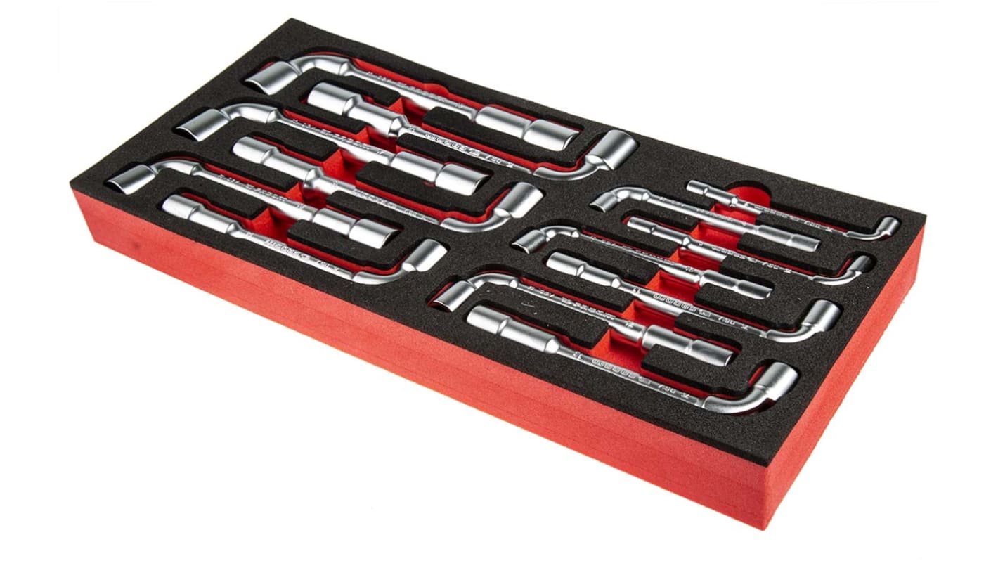 Facom Hex Tubular Box Spanner Set, 13 Pieces, 7 → 19 mm Tip