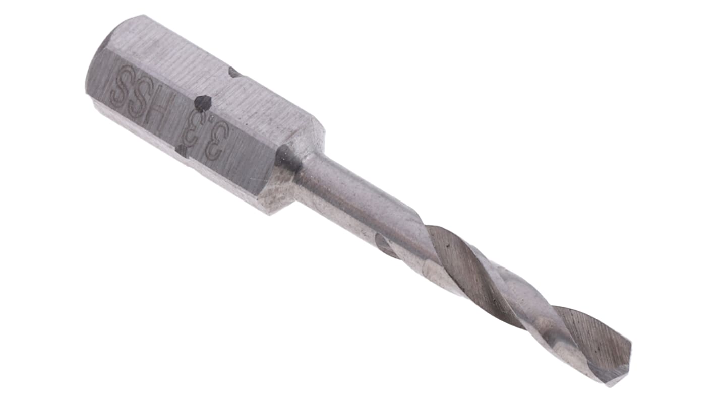 RS PRO HSS Twist Drill Bit, 3.3mm Diameter, 40 mm Overall RS