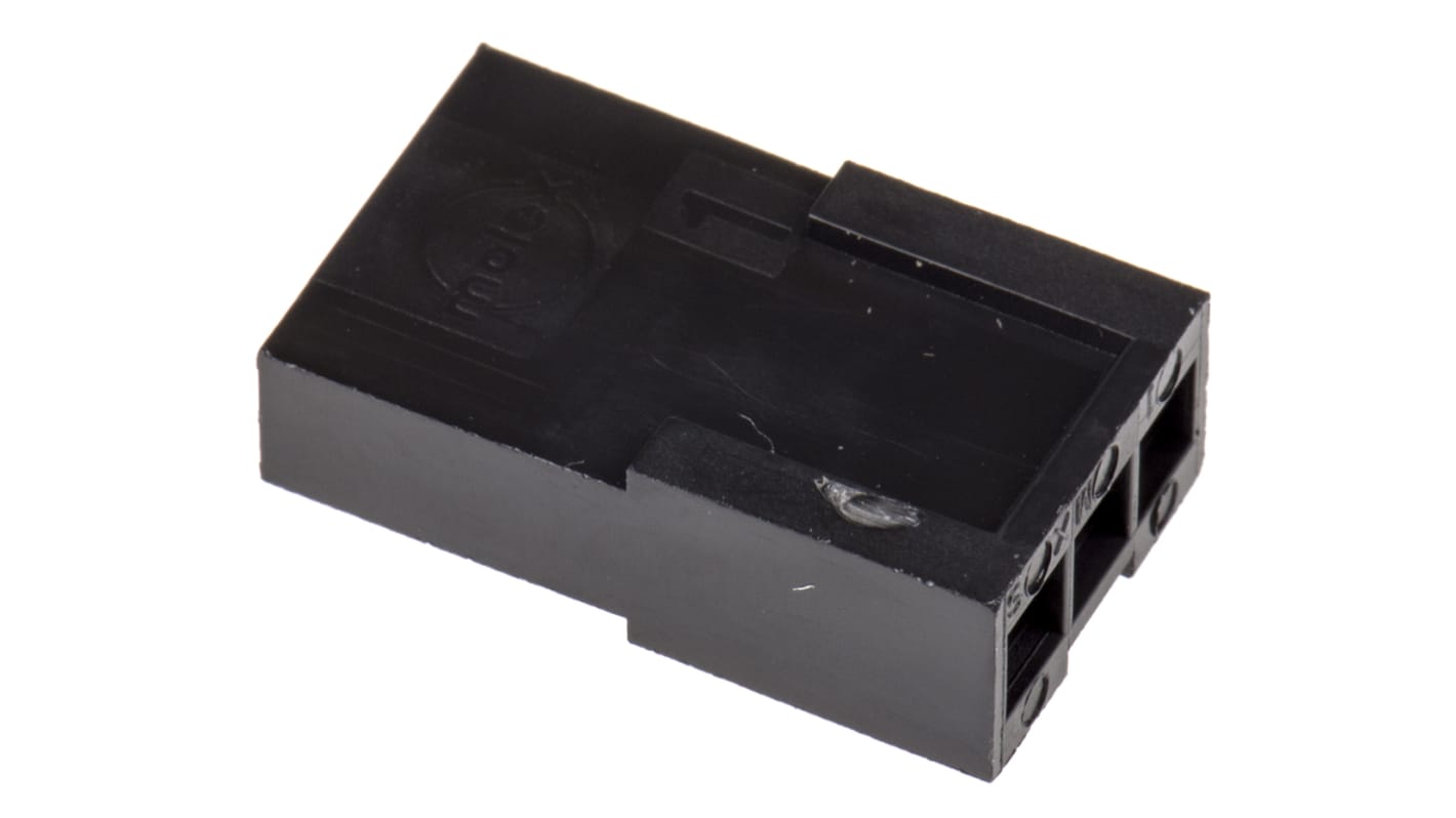 Carcasa de conector Molex 43640-0301, Serie Micro-Fit 3.0, paso: 3mm, 3 contactos, , 1 fila filas, Recto, Macho,