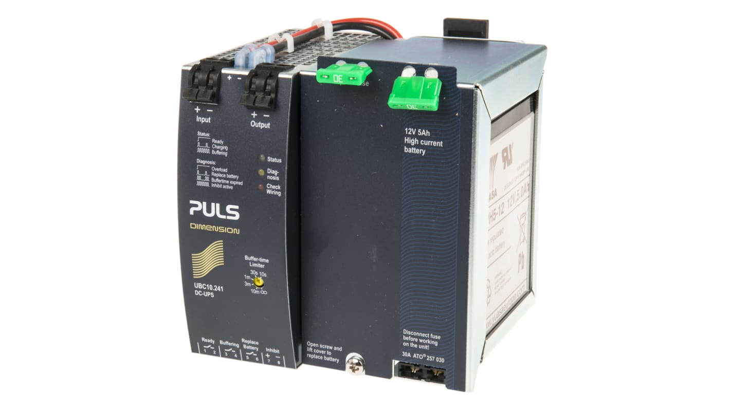 PULS 24 → 28V Input DIN Rail Uninterruptible Power Supply, DIMENSION