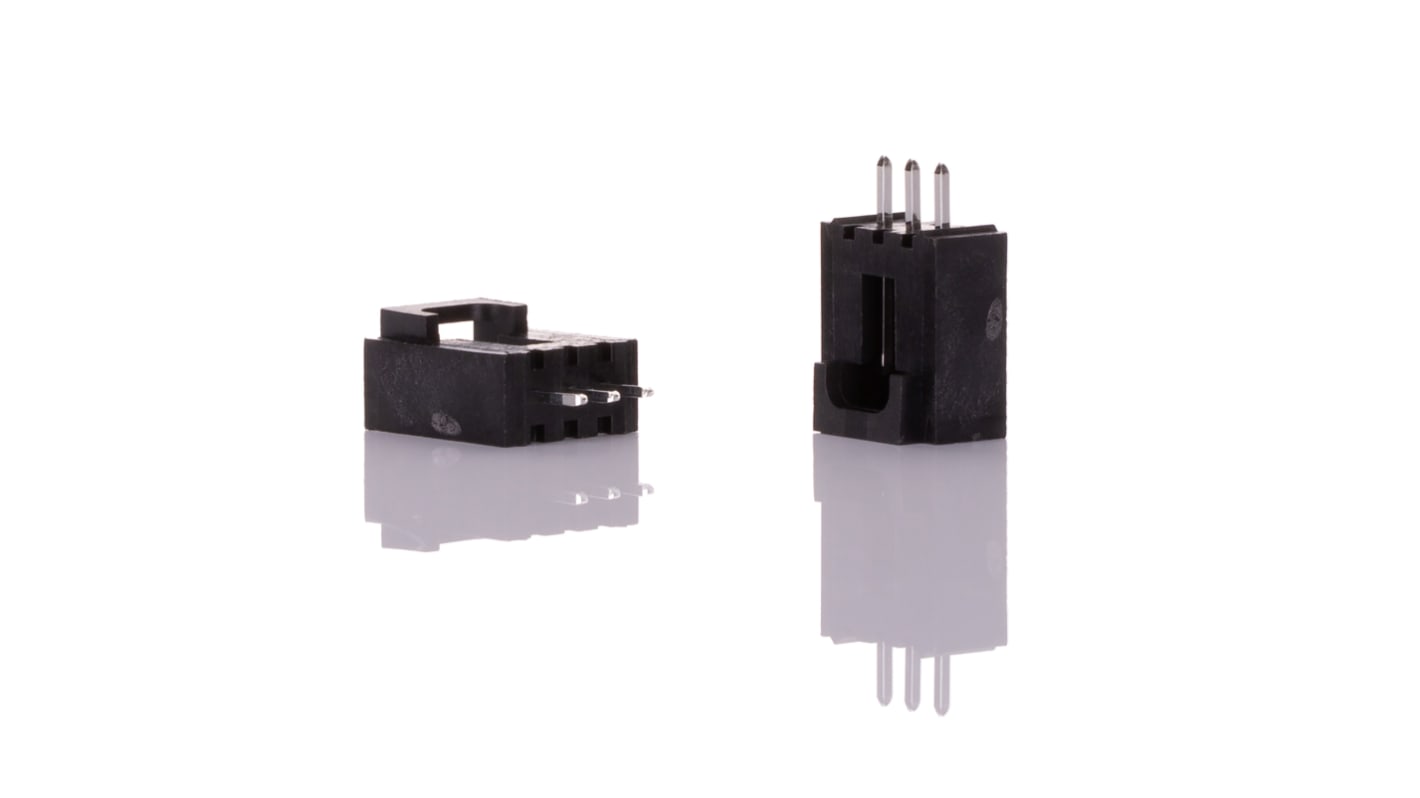 Molex SL 70543, 2.54mm pitch, 3-polet med 1 rækker Lige Printstiftliste, Hulmontering