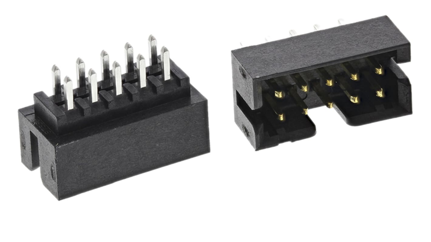 Molex Milli-Grid 87831, 2.0mm pitch, 10-polet med 2 rækker Lige Printstiftliste, Hulmontering