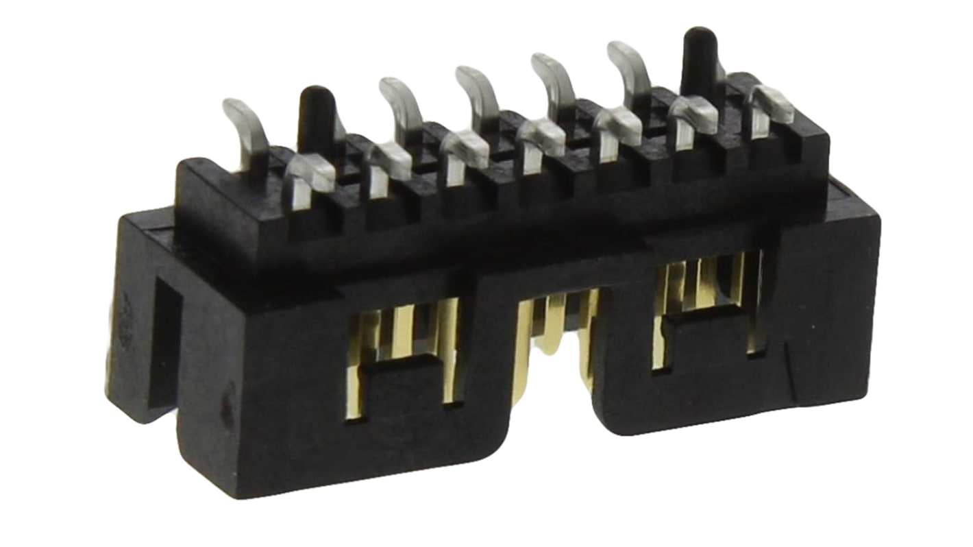 Molex Milli-Grid Series Straight Surface Mount PCB Header, 14 Contact(s), 2.0mm Pitch, 2 Row(s), Shrouded