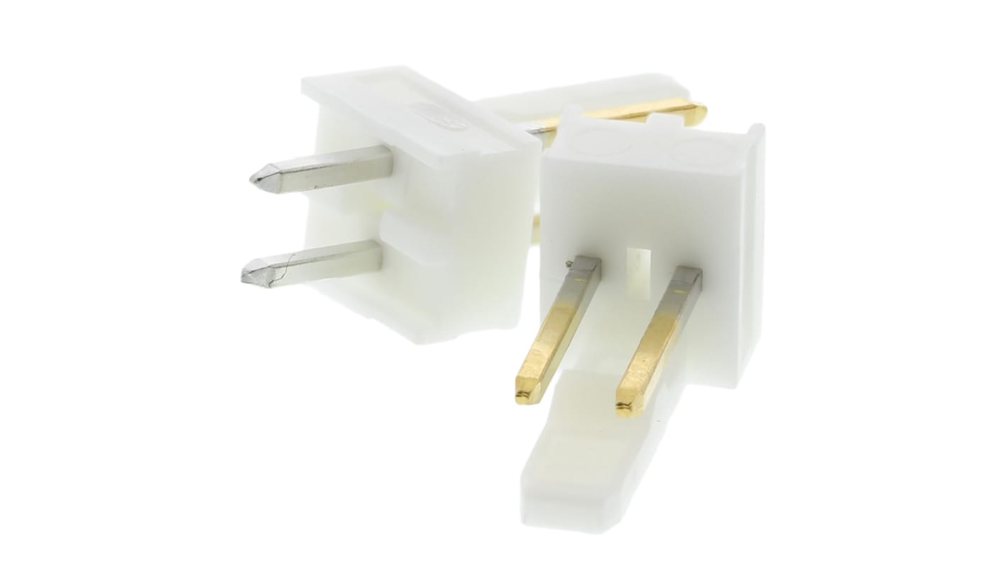 Molex KK 254 Stiftleiste Stecker Gerade, 2-polig / 1-reihig, Raster 2.54mm, Kabel-Platine, Lötanschluss-Anschluss,