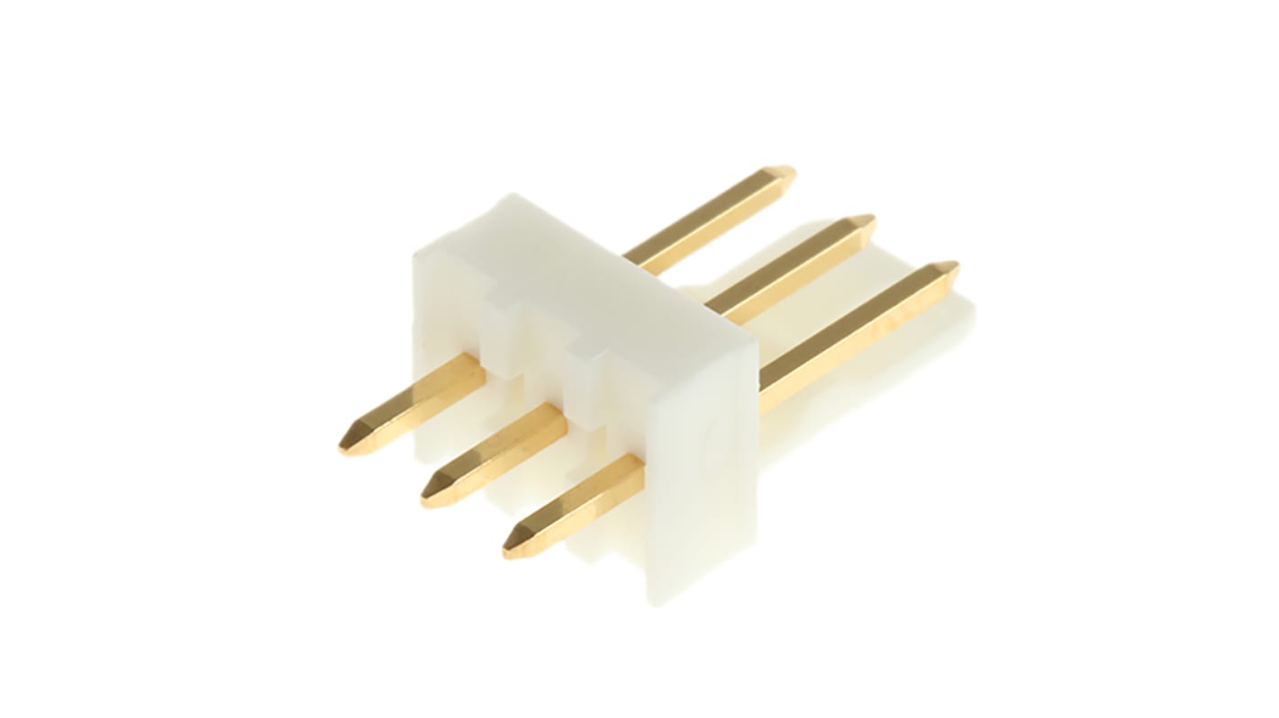 Embase à broches Molex, KK 254, 3 pôles , 2.54mm 1 rangée, 4.0A, Droit