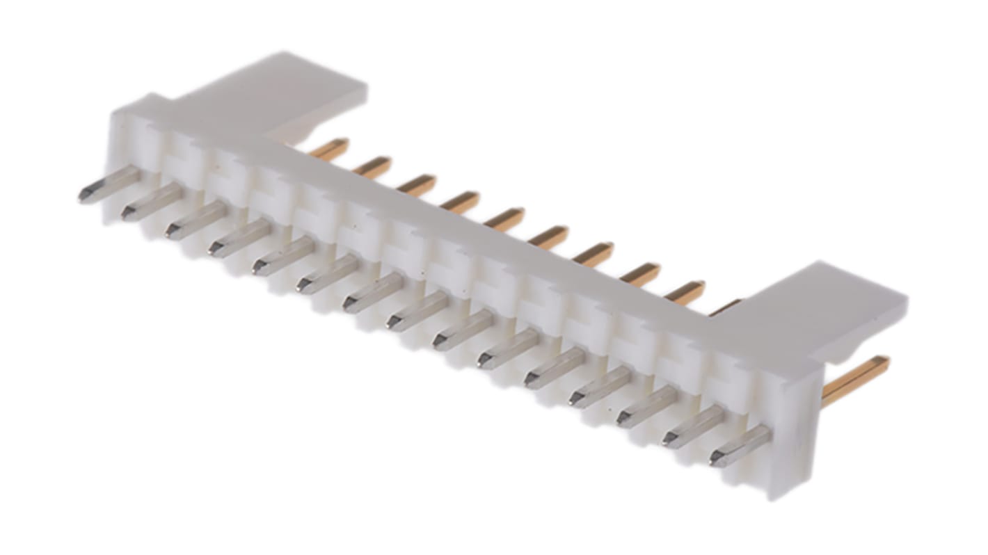 Regleta de pines Molex serie KK 254 de 15 vías, 1 fila, paso 2.54mm, para soldar, Montaje en orificio pasante