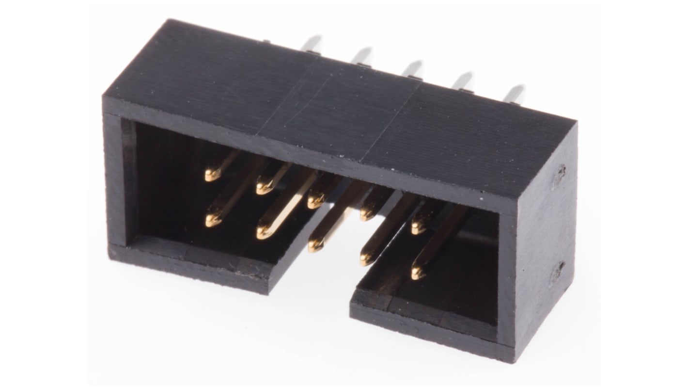 Molex C-Grid Series Straight Through Hole PCB Header, 10 Contact(s), 2.54mm Pitch, 2 Row(s), Shrouded