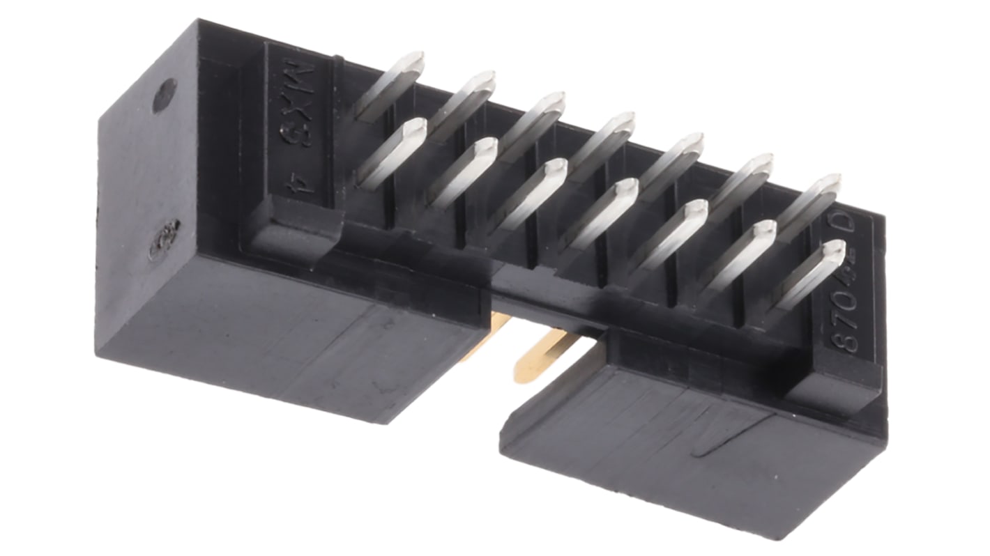 Molex C-Grid Series Straight Through Hole PCB Header, 14 Contact(s), 2.54mm Pitch, 2 Row(s), Shrouded