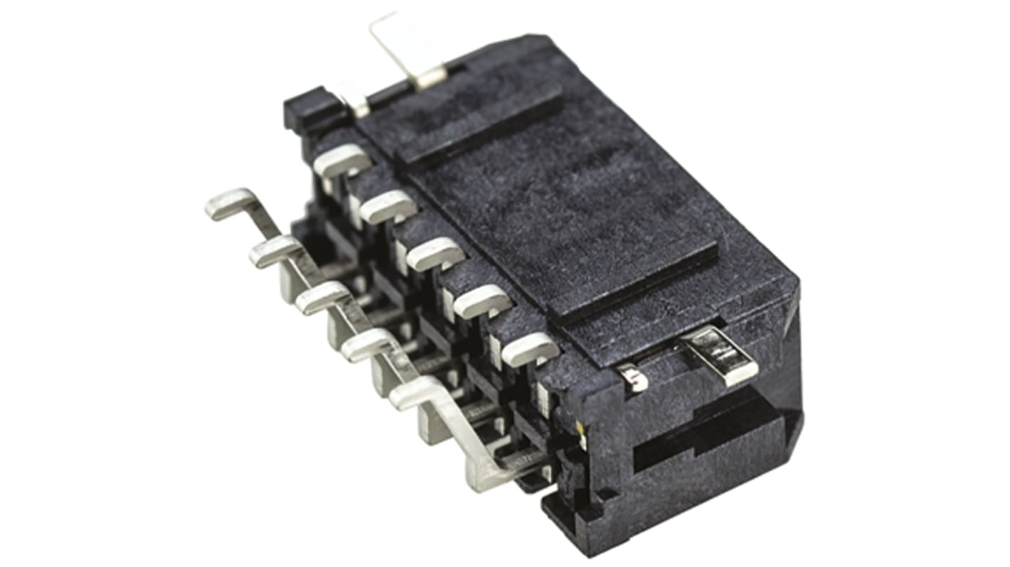 Micro-Fit 3.0 sorozatú Molex Vezeték - Nyák NYÁK aljzat, távolság: 3.0mm, 10 érintkezős, 2 soros, Derékszögű, lezárás: