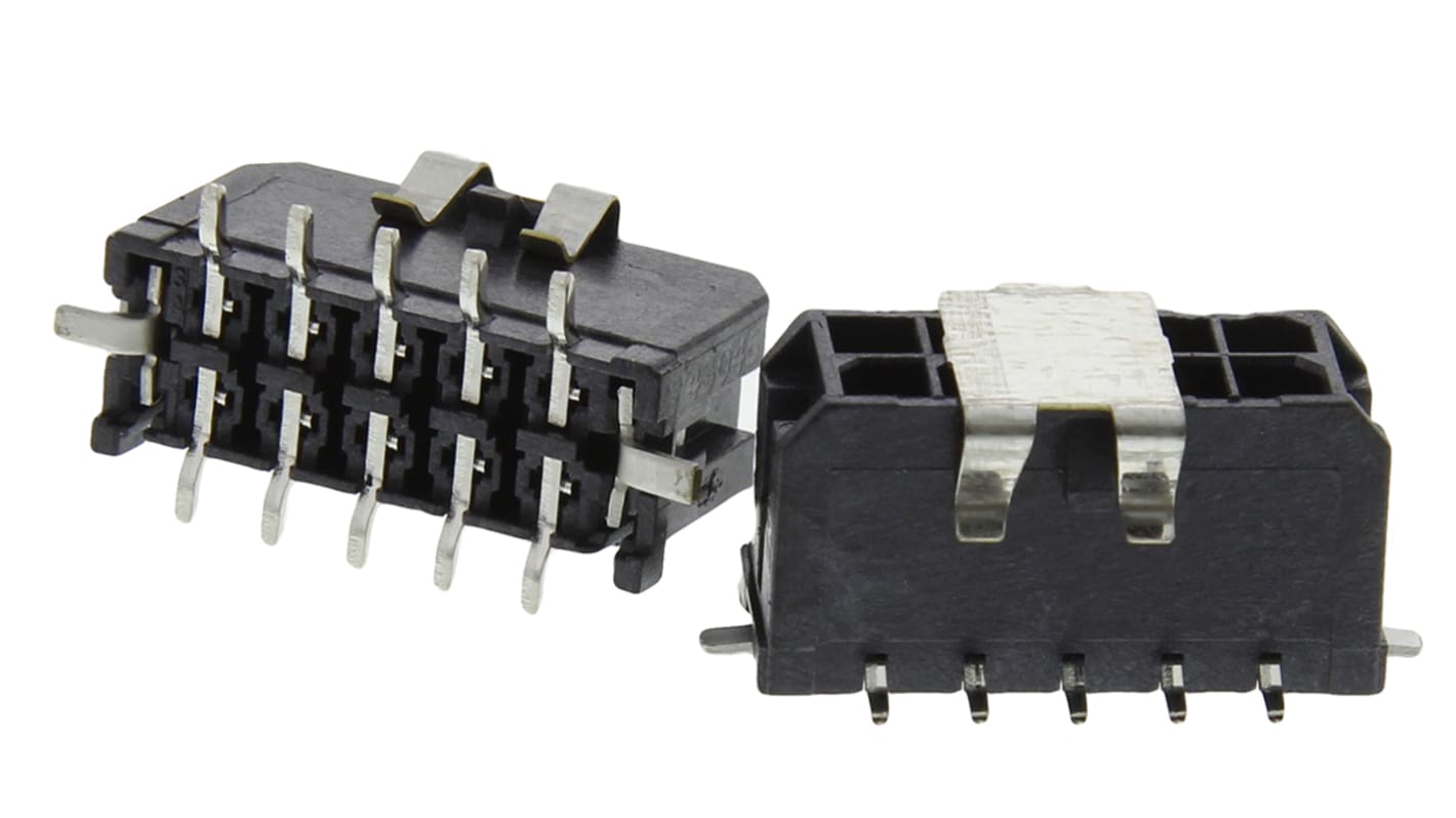 Conector macho para PCB Molex serie Micro-Fit 3.0 de 10 vías, 2 filas, paso 3.0mm, para soldar, Montaje Superficial