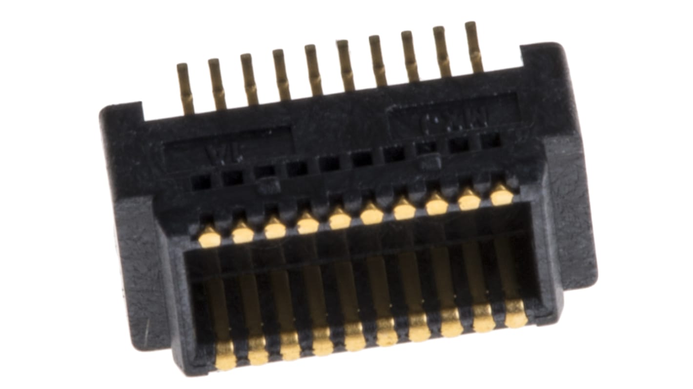 Conector macho para PCB Molex serie SlimStack de 20 vías, 2 filas, paso 0.5mm, para soldar, Montaje Superficial