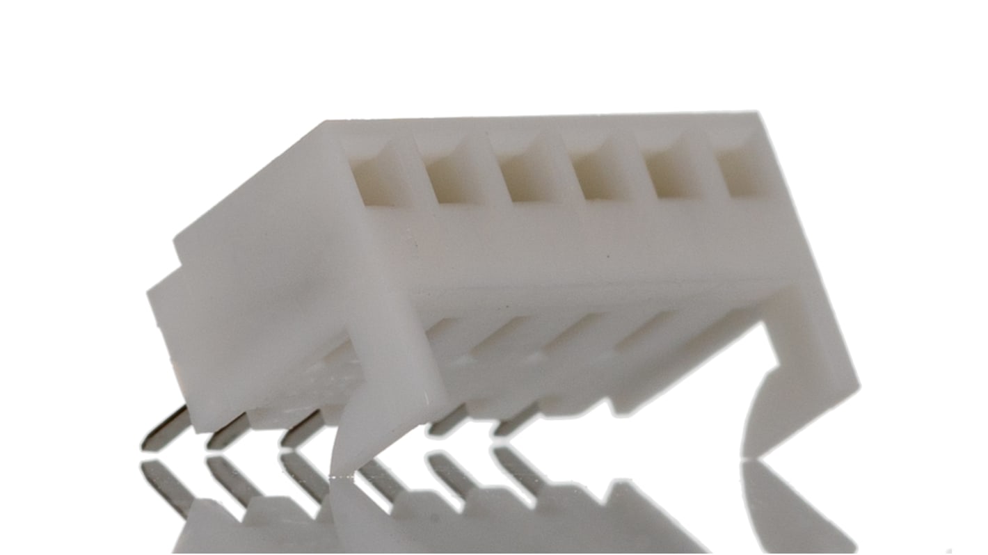 Molex KK 254 Series Straight Through Hole Mount PCB Socket, 6-Contact, 1-Row, 2.54mm Pitch, Solder Termination