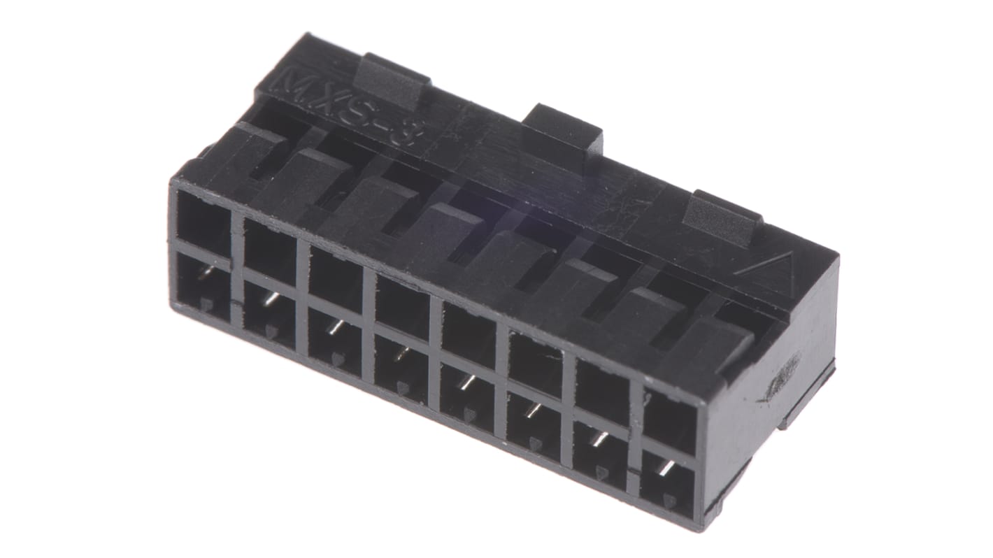 Carcasa de conector Molex 51110-1651, Serie Milli-Grid, paso: 2mm, 16 contactos, 2 filas, Recto, Hembra, Montaje de