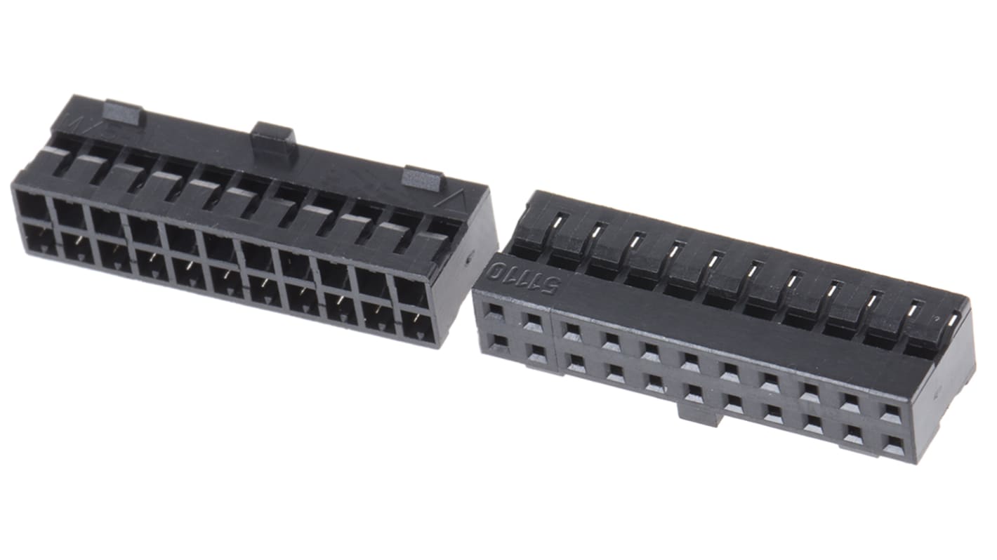 Molex Milli-Grid Steckverbindergehäuse Buchse 2mm, 22-polig / 2-reihig Gerade, Kabelmontage für