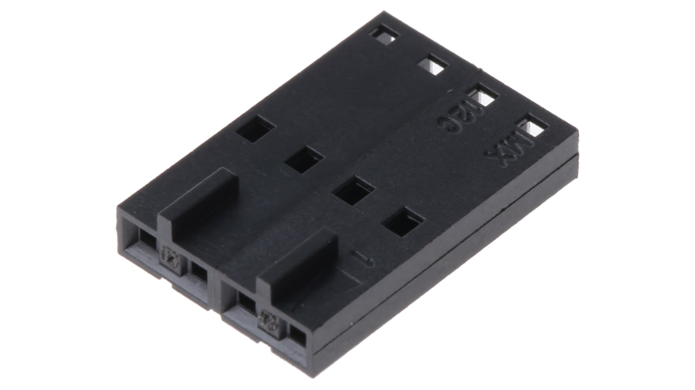 Carcasa de conector Molex 50-57-9204, Serie SL, paso: 2.54mm, 4 contactos, , 1 fila filas, Recto, Hembra, Montaje de