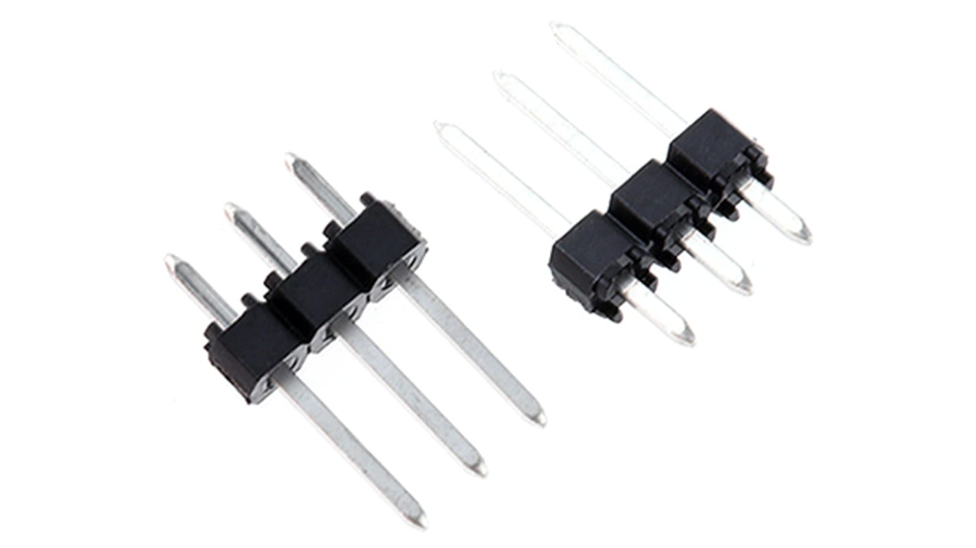 Molex C-Grid III Stiftleiste Gerade, 3-polig / 1-reihig, Raster 2.54mm, Kabel-Platine, Lötanschluss-Anschluss, 3.0A,