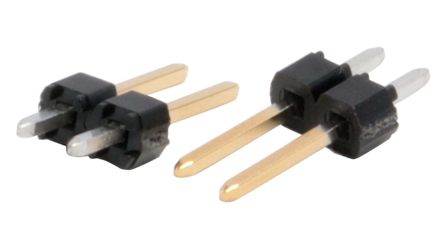 Molex C-Grid III Series Straight Through Hole Pin Header, 2 Contact(s), 2.54mm Pitch, 1 Row(s), Unshrouded