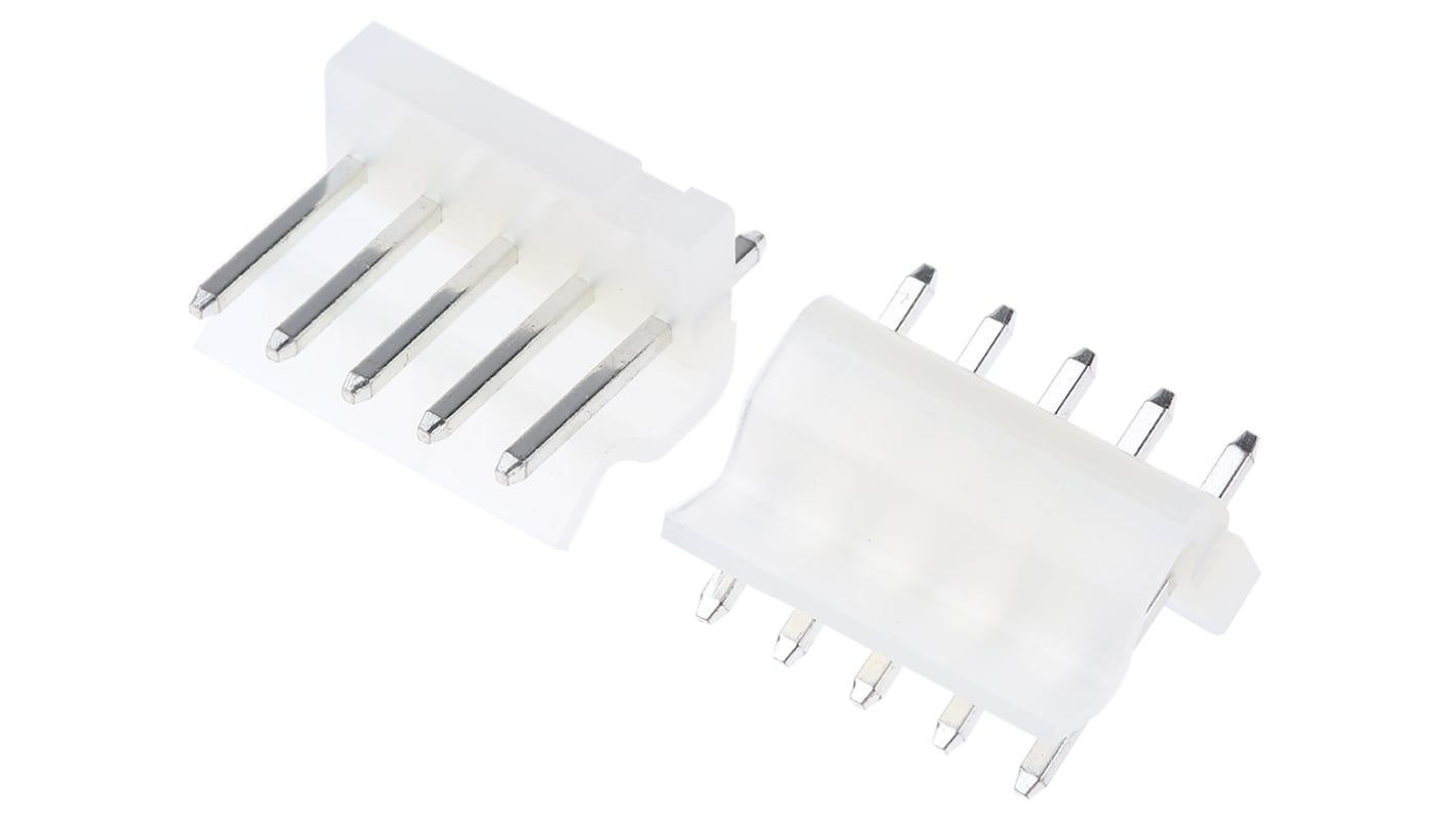 Molex KK 396 Series Straight Through Hole Pin Header, 5 Contact(s), 3.96mm Pitch, 1 Row(s), Unshrouded