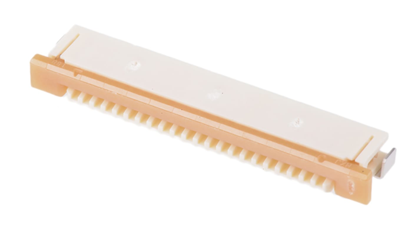 Molex, Easy-On, 52271 1mm Pitch 22 Way Right Angle Female FPC Connector, ZIF Bottom Contact