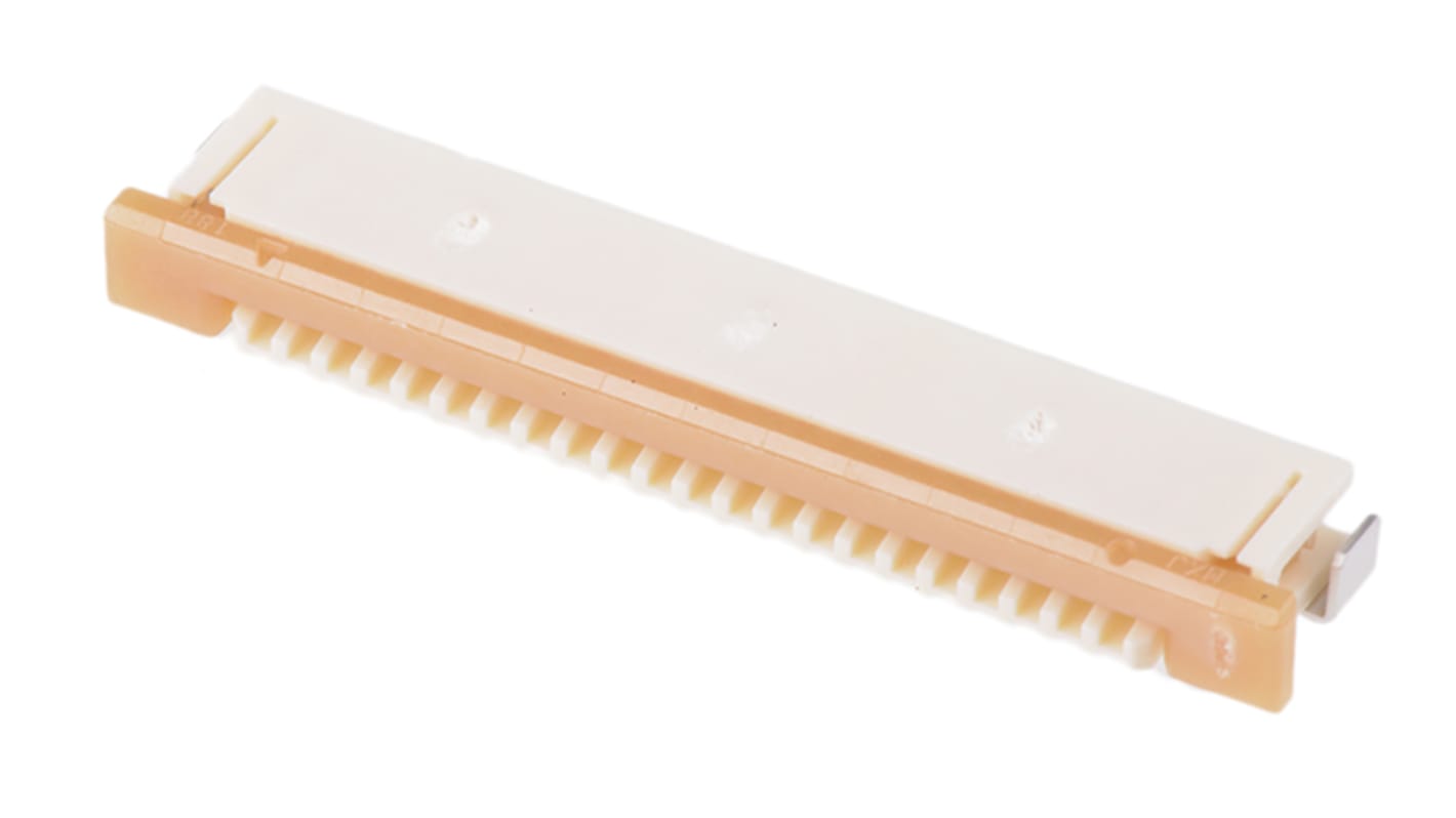 Molex Easy-On, SMD FPC-Steckverbinder, Buchse, 22-polig / 1-reihig, Raster 1mm Lötanschluss