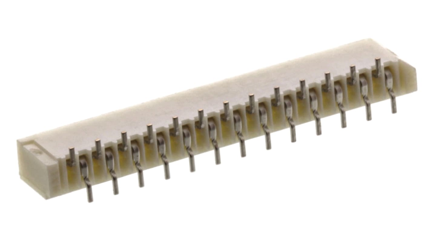 Conector FPC hembra Recto Molex serie Easy-On de 26 vías, paso 1mm, 1 fila, para soldar