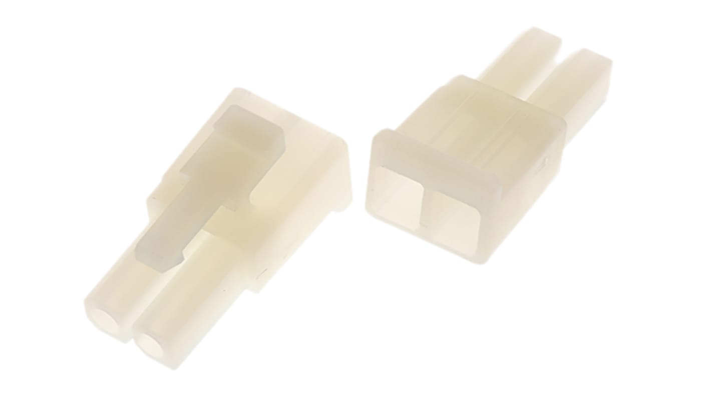 Carcasa de conector Molex 15-31-1022, paso: 4.8mm, 2 contactos, , 1 fila filas, Recto, Hembra, Montaje de Cable