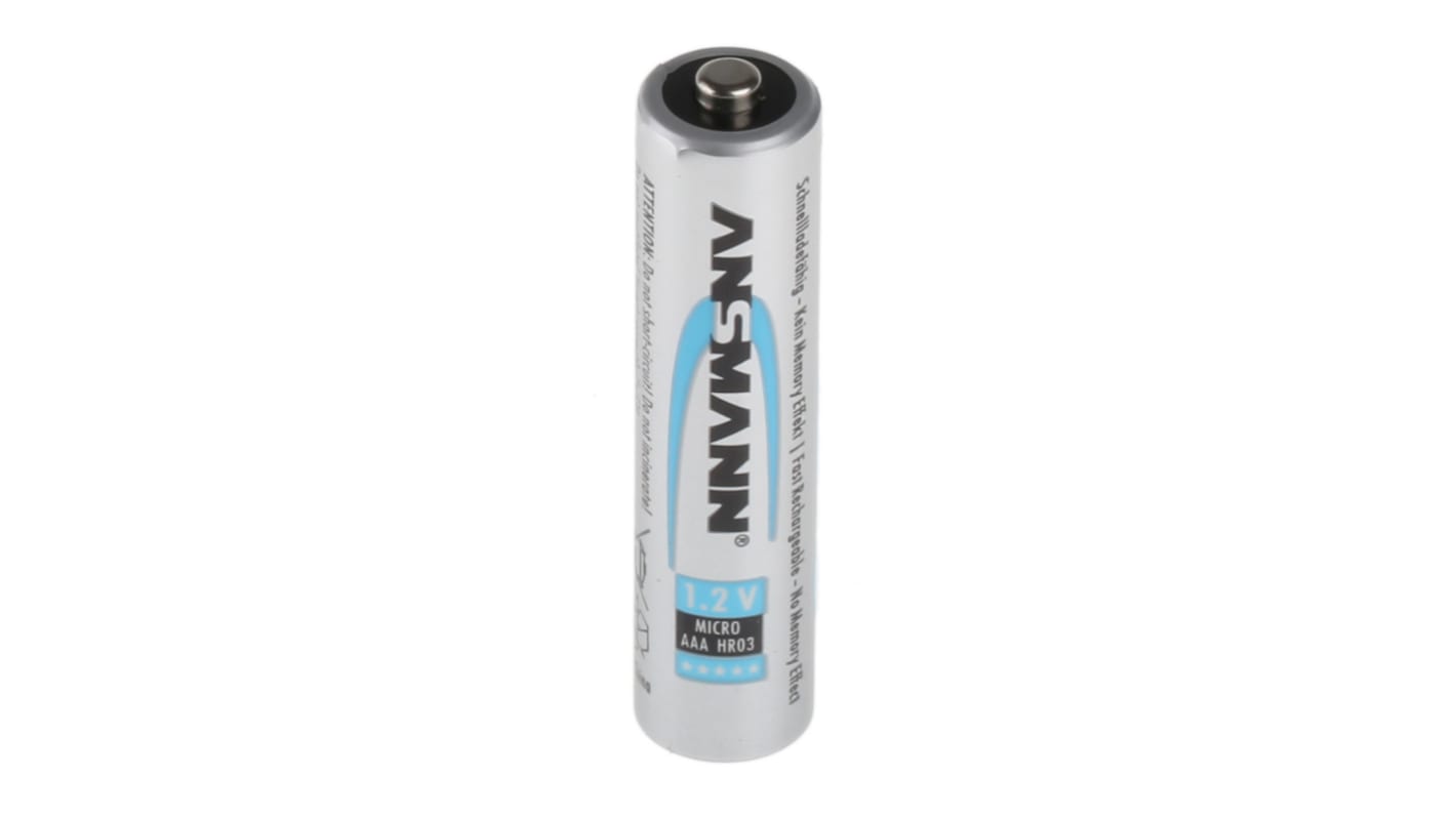 5035042 Ansmann MaxE NiMH Rechargeable AAA Battery, 800mAh, 1.2V RS