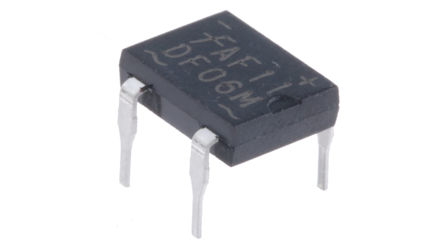 Raddrizzatore a ponte, Monofase, onsemi, Ifwd 1.5A, VRRM 600V, PDIP, Su foro, 4 Pin